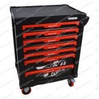  Инструментальная тележка GW-7ST Black (Great Wolf) 7 ящиков, увеличенные колеса с тормозом, ЦЗ, усиленная мни (1)