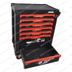  Инструментальная тележка GW-7ST Black (Great Wolf) 7 ящиков, увеличенные колеса с тормозом, ЦЗ, усиленная мни (9)