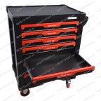  Инструментальная тележка GW-7ST Black (Great Wolf) 7 ящиков, увеличенные колеса с тормозом, ЦЗ, усиленная мни (6)