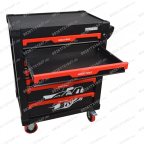  Инструментальная тележка GW-7ST Black (Great Wolf) 7 ящиков, увеличенные колеса с тормозом, ЦЗ, усиленная мни (3)