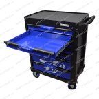 Инструментальная тележка GW-7ST Blue (Great Wolf ) 7 ящиков, увеличенные колеса с тормозом, ЦЗ мни (8)