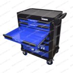  Инструментальная тележка GW-7ST Blue (Great Wolf ) 7 ящиков, увеличенные колеса с тормозом, ЦЗ мни (9)