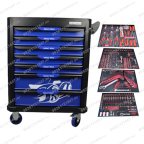  Инструментальная тележка с инструментом GW-7ST2 Blue (Great Wolf, 324поз), 7 ящиков, увеличенные колеса с тормозом, ЦЗ мни (0)