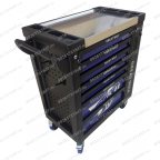  Инструментальная тележка с инструментом GW-8ST 248 BLUE SET (Great Wolf, 248поз), 8 ящиков, увеличенные колеса с тормозом, ЦЗ, усиленная мни (4)