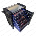  Инструментальная тележка с инструментом GW-8ST 248 BLUE SET (Great Wolf, 248поз), 8 ящиков, увеличенные колеса с тормозом, ЦЗ, усиленная мни (2)