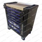  Инструментальная тележка GW-8ST BLUE Great Wolf (8 ящиков, центральный замок, колеса с блокировкой, усиленная) мни (6)