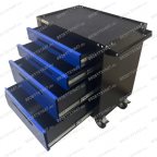  Инструментальная тележка GWT-B4 Great Wolf 4 ящика, колеса с тормозом, синяя мни (0)