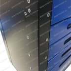  Инструментальная тележка GWT-B5 (5 ящиков, колеса с тормозом, синяя) мни (9)