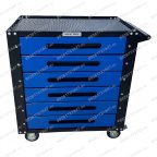 Инструментальная тележка GWT-B6 (6 ящиков, колеса с тормозом, синяя) мни (3)