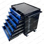  Инструментальная тележка GWT-B6 (6 ящиков, колеса с тормозом, синяя) мни (2)