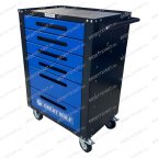  Инструментальная тележка GWT-B6L (6 ящиков, центральный замок, колеса с тормозом, синяя) мни (0)