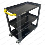  Инструментальная тележка GWT-G3 Great Wolf, 3 полки, колеса с тормозом, серая мни (1)