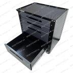  Инструментальная тележка GWT-G4 Great Wolf 4 ящика, колеса с тормозом, серая мни (3)