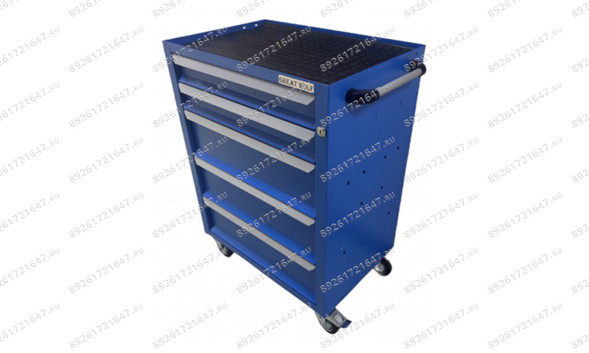  Инструментальная тележка GWT-K5B Great Wolf 5 ящиков, цз, колеса с тормозом, синяя (0)