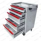  Инструментальная тележка GWT-K5W Great Wolf 5 ящиков, цз, колеса с тормозом, белая мни (0)