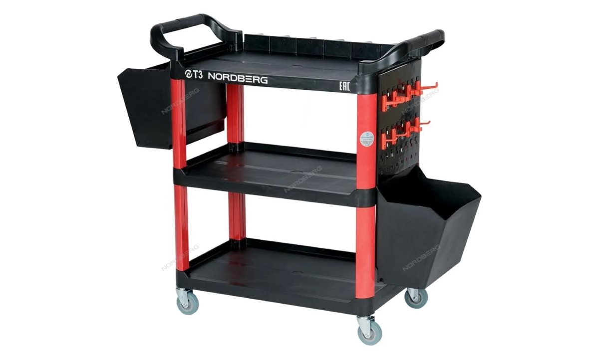  ТЕЛЕЖКА с пластиковыми полками Nordberg T3 (0)