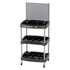  Тележка инструментальная с 3 пластиковыми полками и перфорацией T13 мни (0)