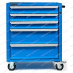  Тележка инструментальная Rossvik T05L-5015, 5 выдвижных ящиков, ц/замок, 670*450*835hмм мни (0)