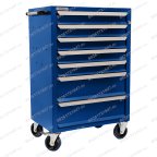  Тележка инструментальная Rossvik T07H-5015, 7 выдвижных ящиков, ц/замок, 670*450*1040hмм мни (1)
