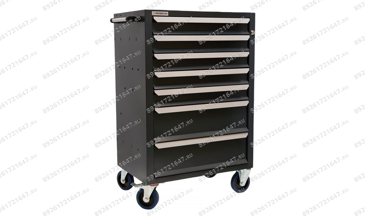  Тележка инструментальная Rossvik T07H-7016, 7 выдвижных ящиков, ц/замок, 670*450*1040hмм (0)