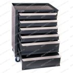  Тележка инструментальная Rossvik T06-7016, 6 выдвижных ящиков, ц/замок, 670*450*930hмм мни (0)