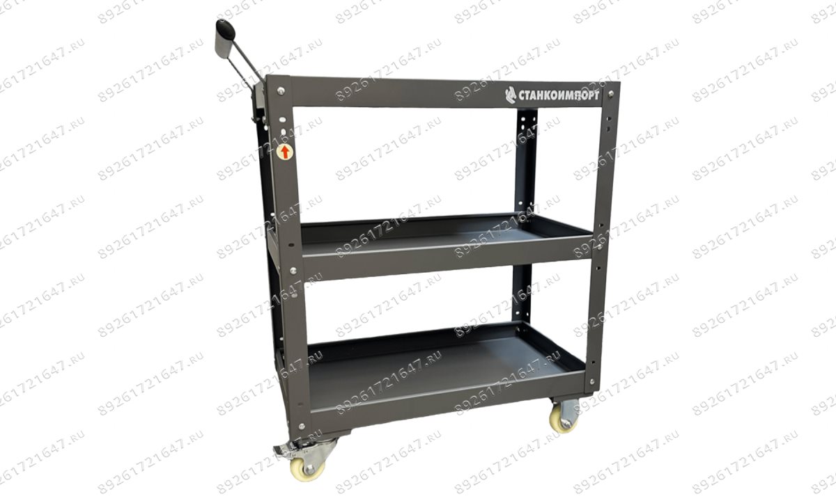  Тележка открытая на колесах 3 полки BSD133 (0)