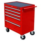  Тележка инструментальная с 5 ящиками, красного цвета мни (0)