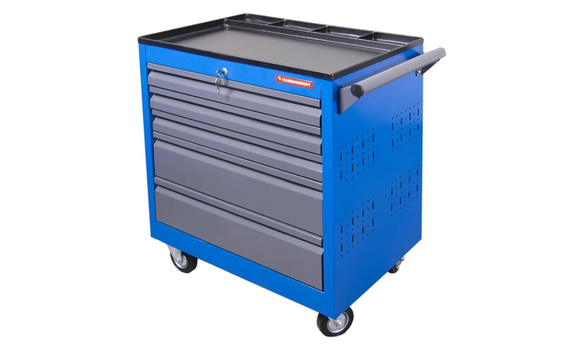  Инструментальная тележка на колесах, 5 ящ., TIV7905P (0)