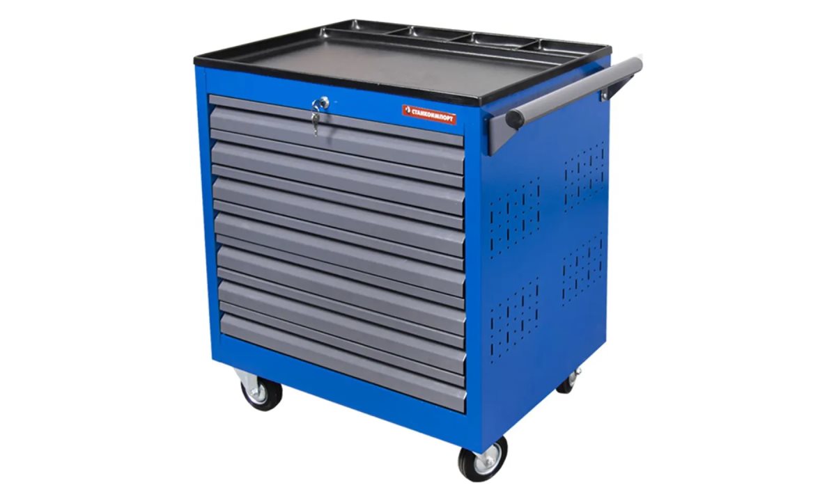  Инструментальная тележка, 7 ящиков, сине-серая, TIV7907P (0)