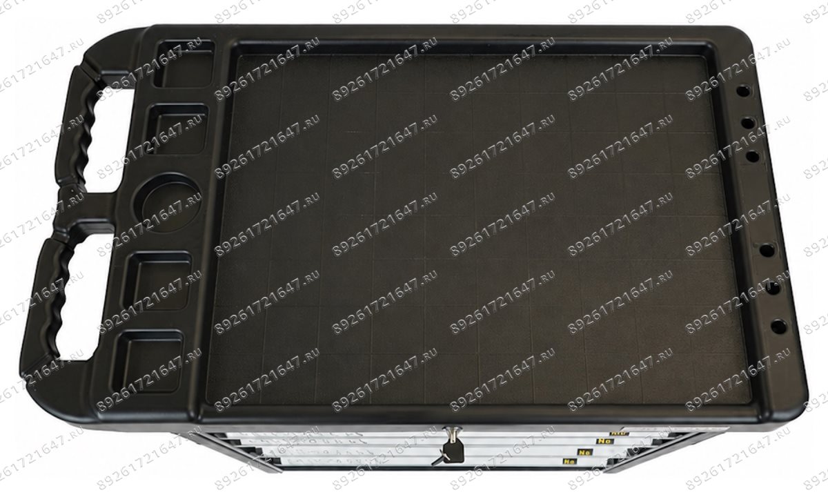  Тележка инструментальная ROSSVIK T006P, 800*500*1000 мм, 6 ящиков, серый (1)