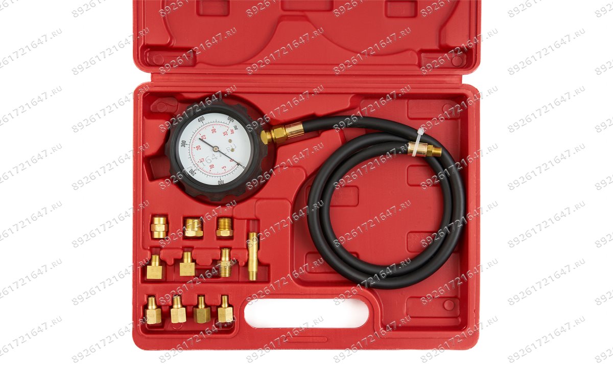  ST106 Тестер давления масла с адаптерами, 0-500PSI (0-35бар) (0)