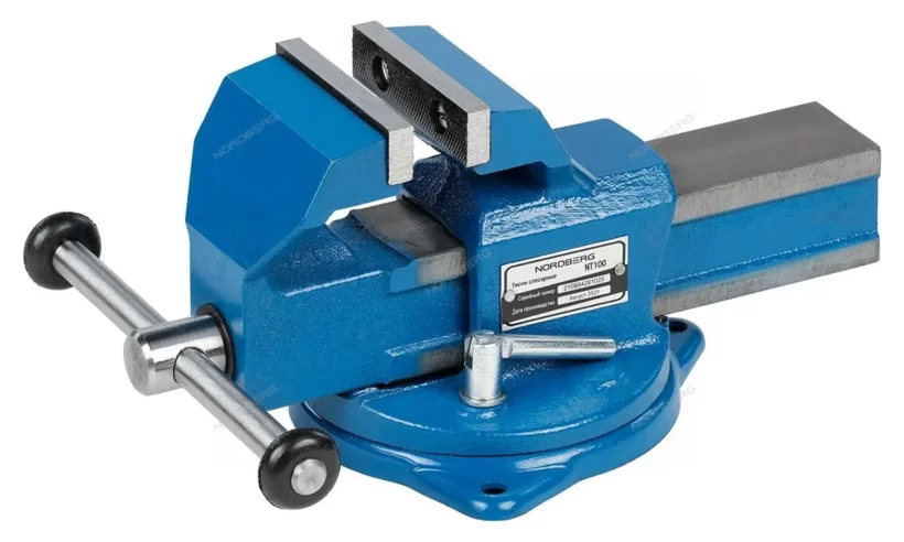 Тиски слесарные NORDBERG NT100 фото