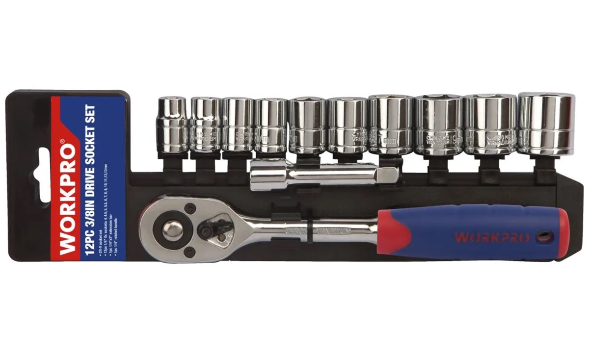  Головки с принадлежностями 3/8 12шт WP202557 WORKPRO (0)