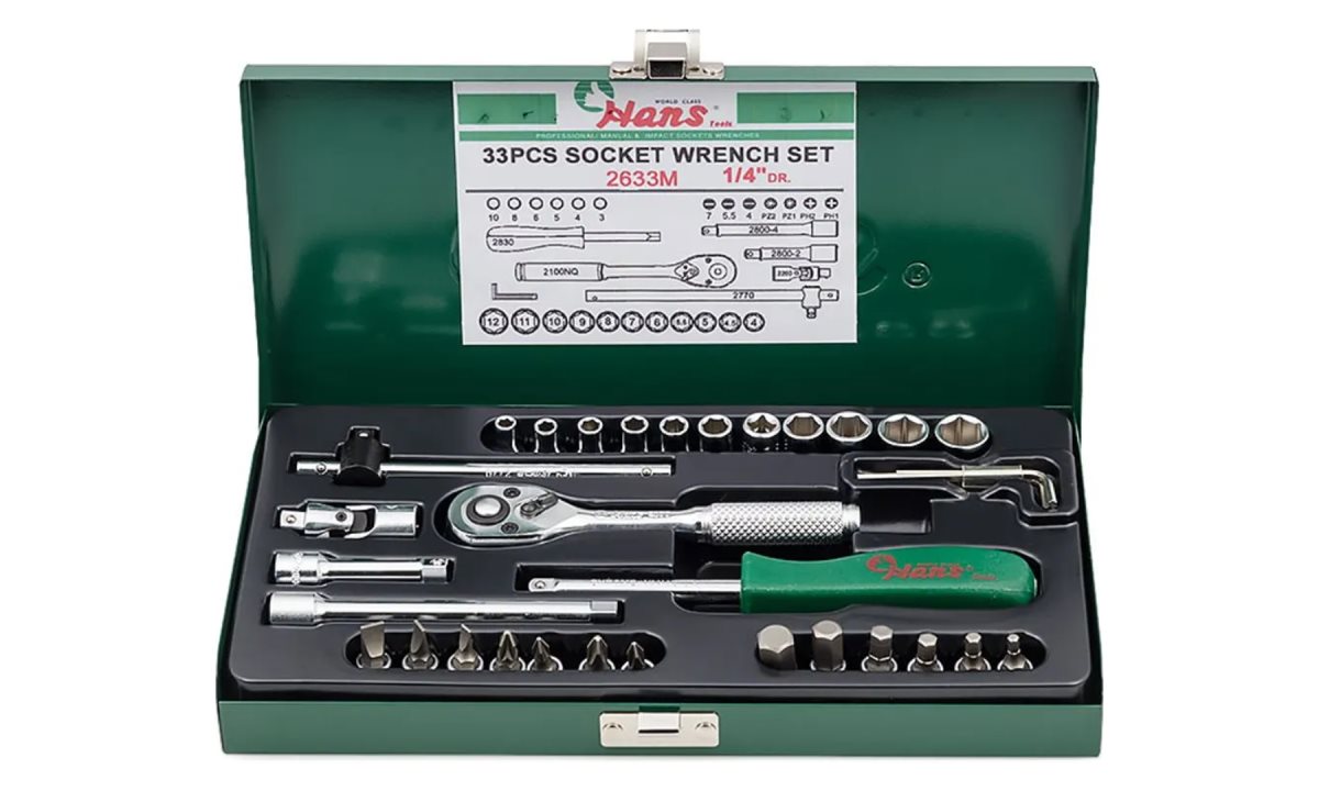  Набор инструментов 1/4 Hans, 2633M (0)