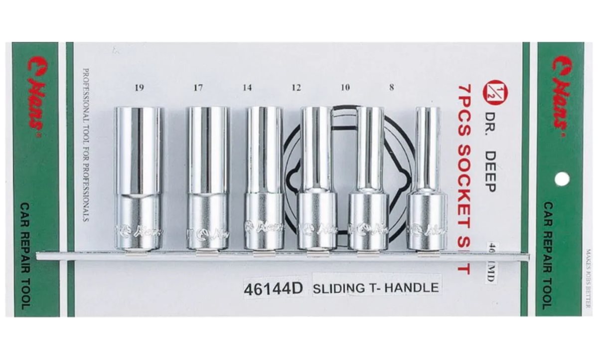  Набор 6-гранных длинных торцевых головок на 1/2 Hans, 4601MD (0)