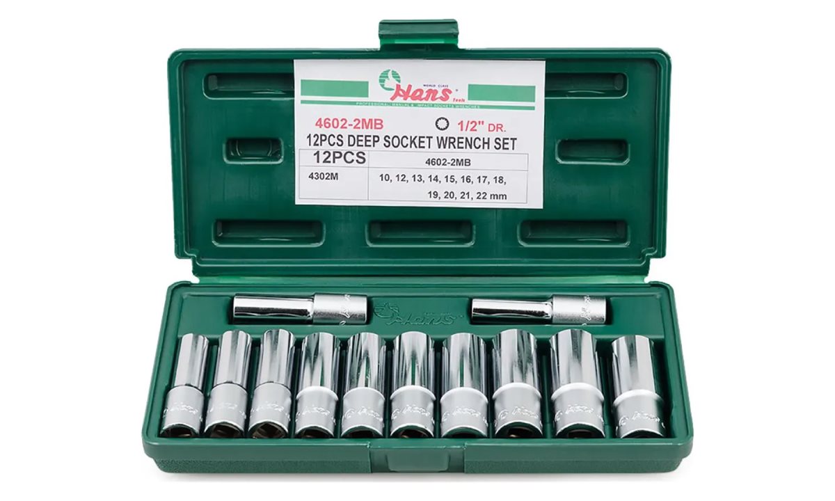  Набор 12-гранных торцевых головок Hans, 4602-2MB (0)