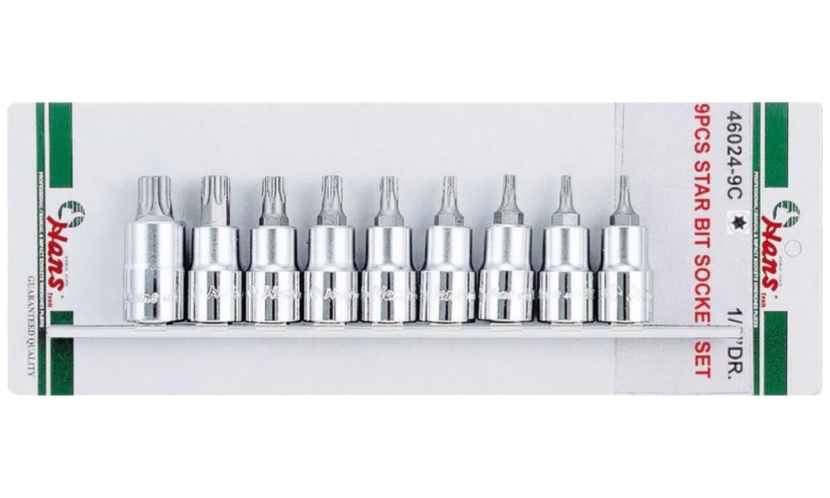  Набор торцевых головок TORX 1/2 Hans, 46024-9C (0)