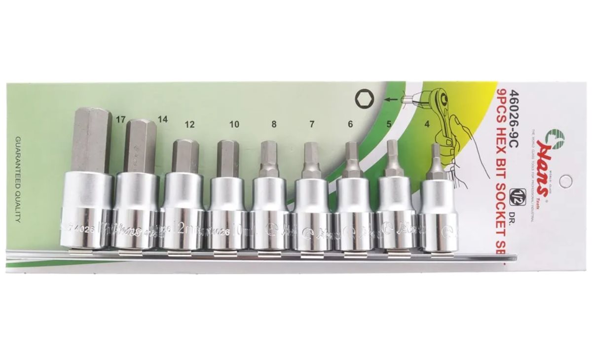  Набор торцевых головок шестигр. 1/2 Hans, 46026-9C (0)