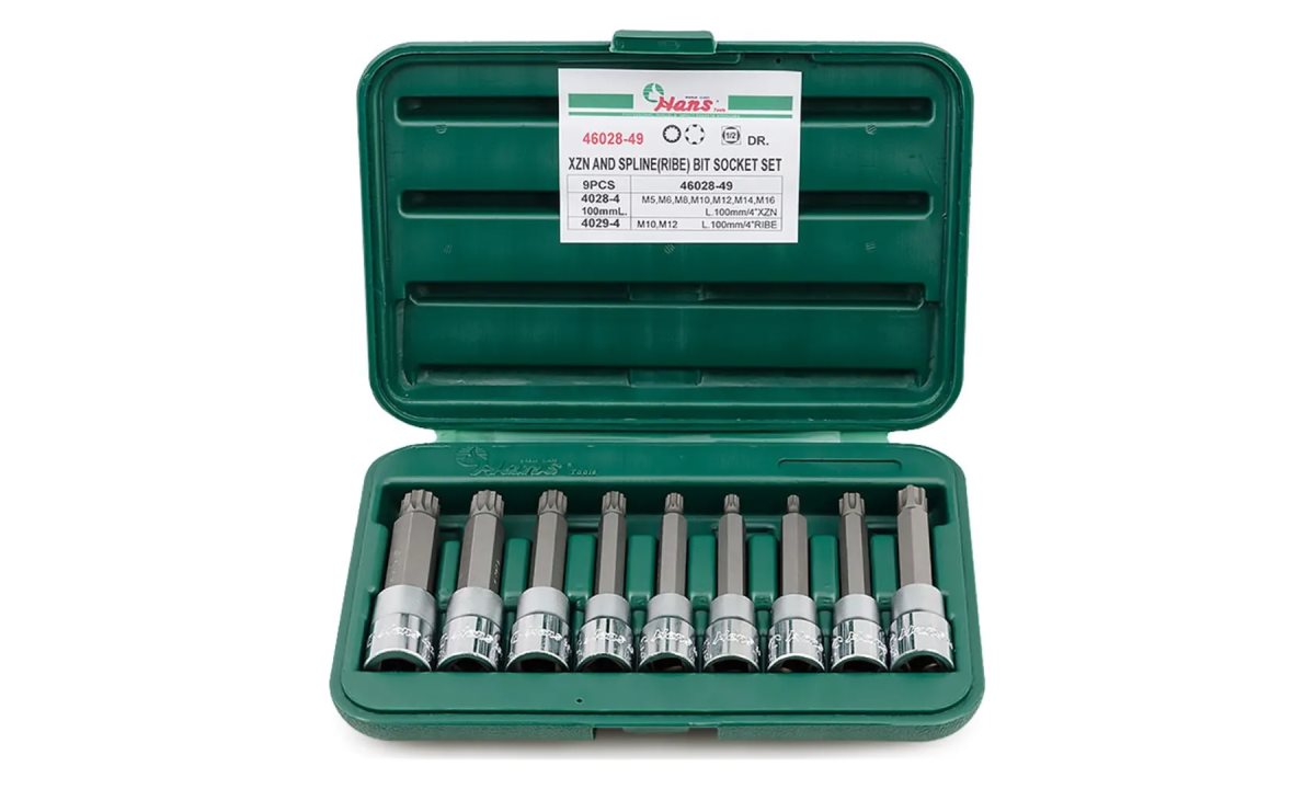  Набор торцевых головок Hans, 46028-49 (0)