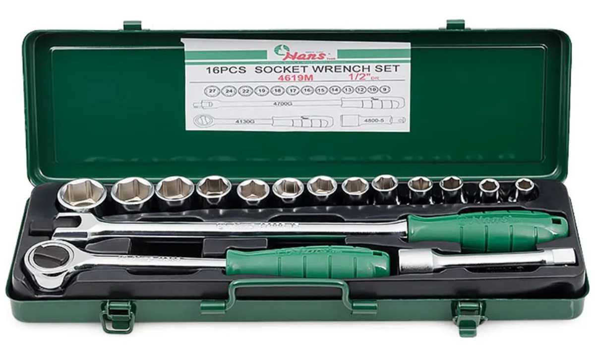  Набор 6-гранных торцевых головок Hans, 4619M (0)