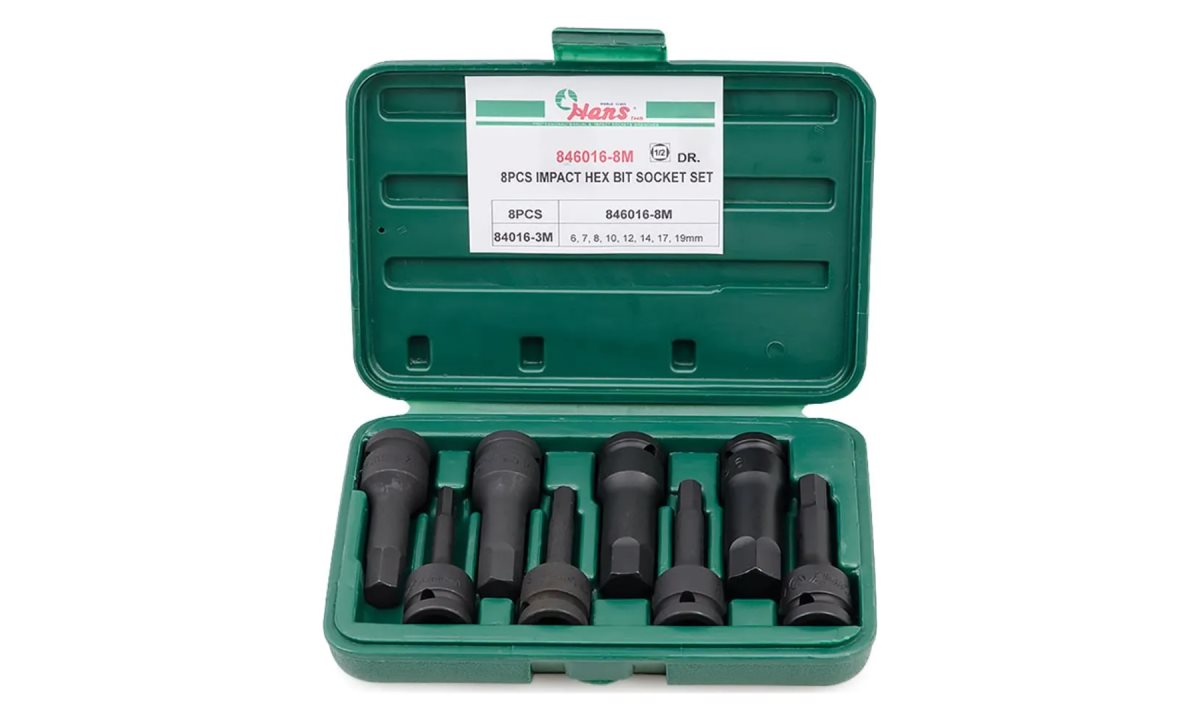  Комплект ударных шестигранников 1/2 Hans, 846016-8M (0)