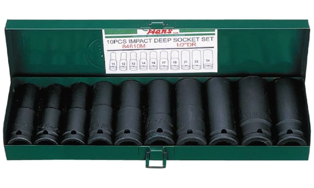  Набор длинных ударных торцевых головок 1/2 Hans, 84610M (0)