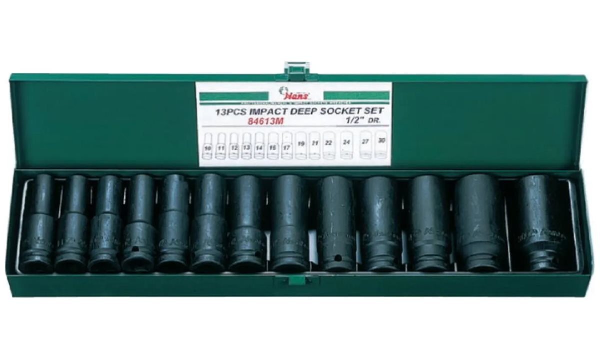 Набор длинных ударных торцевых головок 1/2 Hans, 84613M (0)
