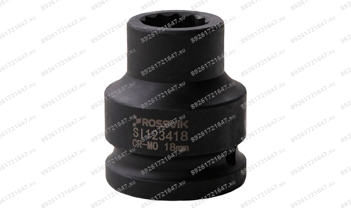  SI123418 Головка торцевая ударная 12-гранная ROSSVIK 3/4