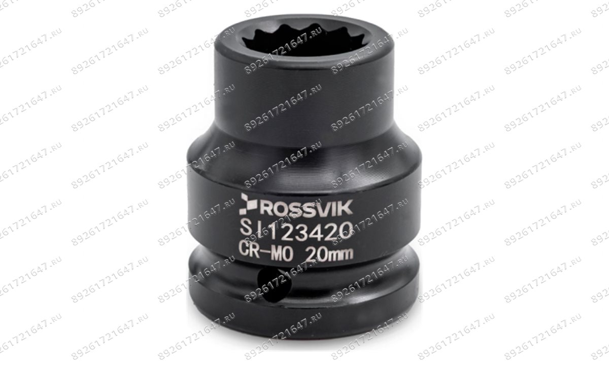  SI123420 Головка торцевая ударная 12-гранная ROSSVIK 3/4