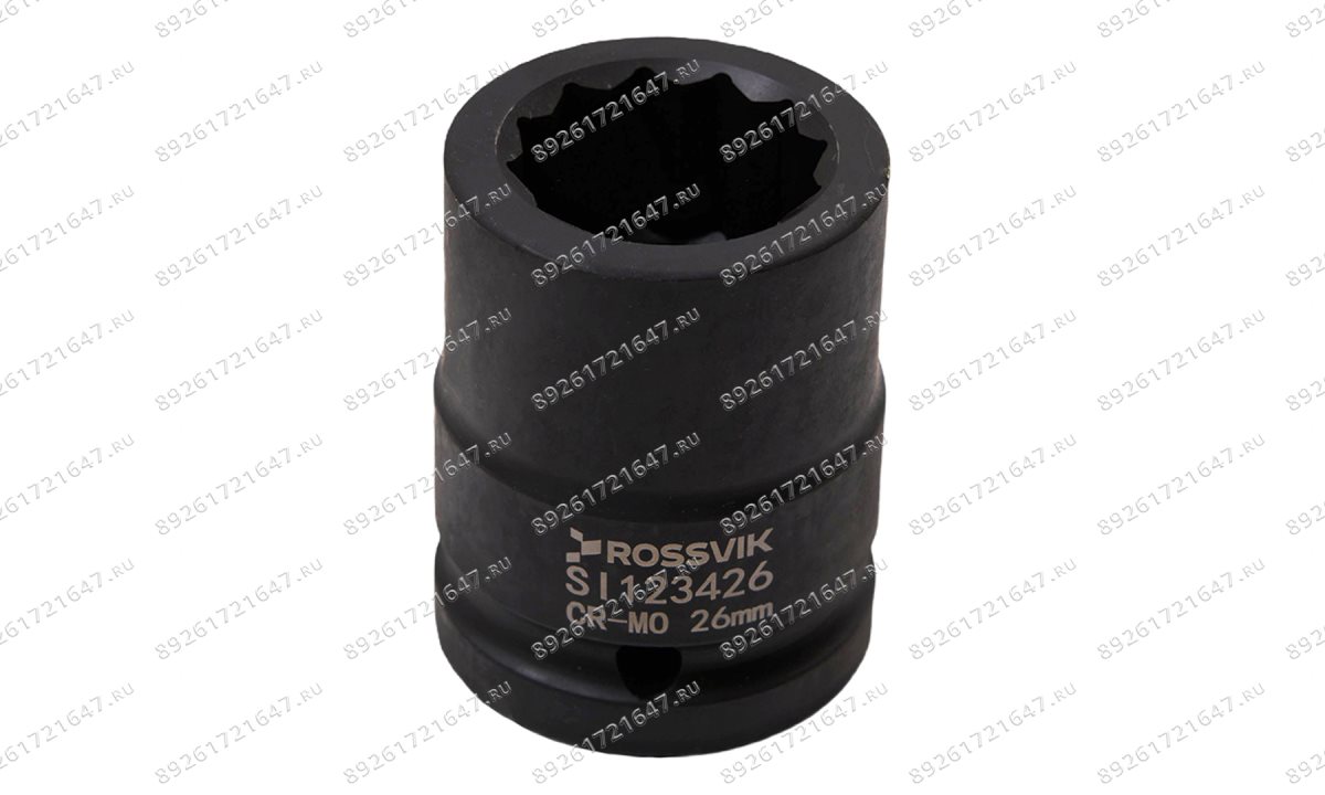  SI123426 Головка торцевая ударная 12-гранная ROSSVIK 3/4
