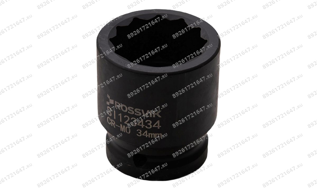  SI123434 Головка торцевая ударная 12-гранная ROSSVIK 3/4