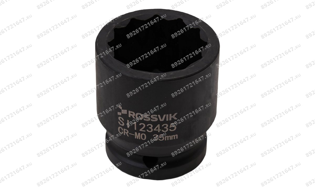  SI123435 Головка торцевая ударная 12-гранная ROSSVIK 3/4