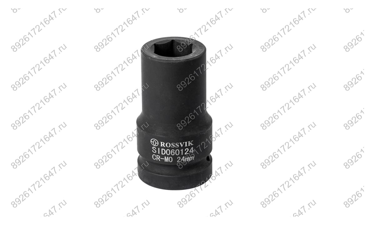  SID060124 Головка торцевая ударная, глубокая ROSSVIK, 1