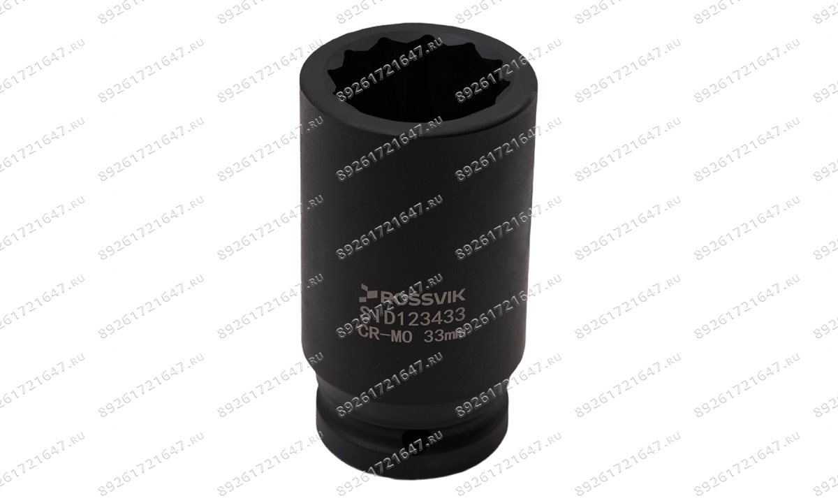  SID123433 Головка торцевая ударная глубокая 12-гранная ROSSVIK 3/4